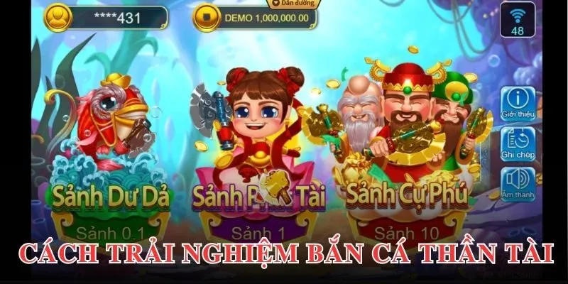 Hướng dẫn cách trải nghiệm trong game săn cá thần tài tại PG88